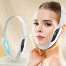 Electric V-face lifter with EMS, 6 modes, 8 intensity levels.