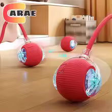 Automatic rolling ball with tail, rechargeable, smart interactive cat toy.
